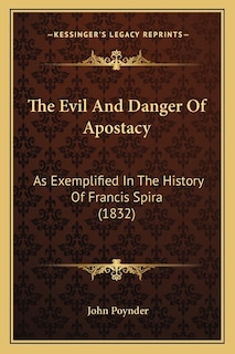 Couverture_The Evil And Danger Of Apostacy