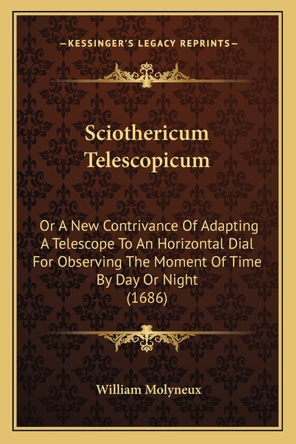 Front cover_Sciothericum Telescopicum