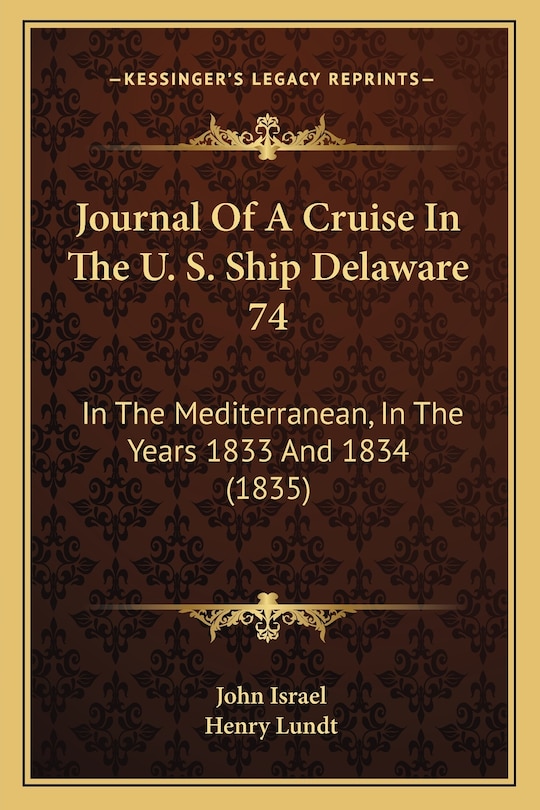 Couverture_Journal Of A Cruise In The U. S. Ship Delaware 74