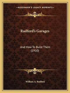 Front cover_Radford's Garages