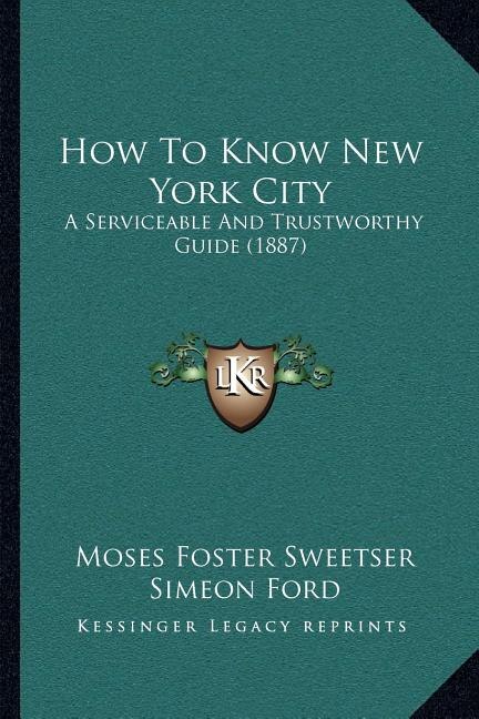 Front cover_How To Know New York City