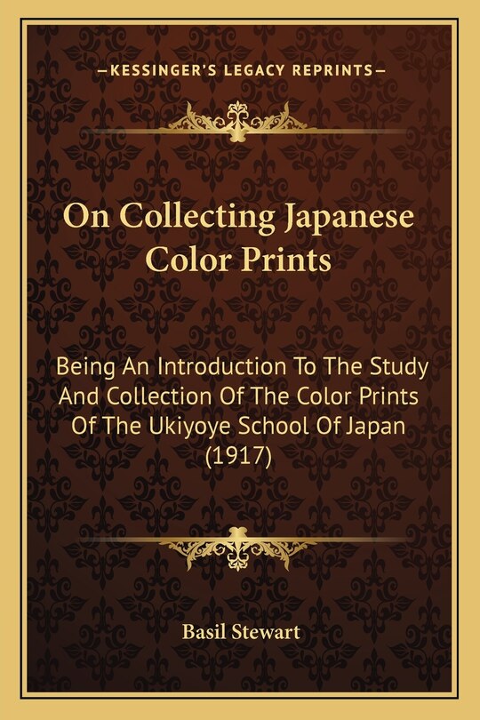 Couverture_On Collecting Japanese Color Prints