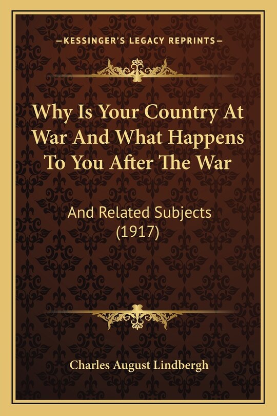 Front cover_Why Is Your Country At War And What Happens To You After The War