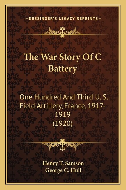 Front cover_The War Story Of C Battery
