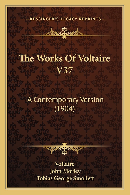 Front cover_The Works Of Voltaire V37