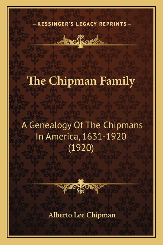 Couverture_The Chipman Family