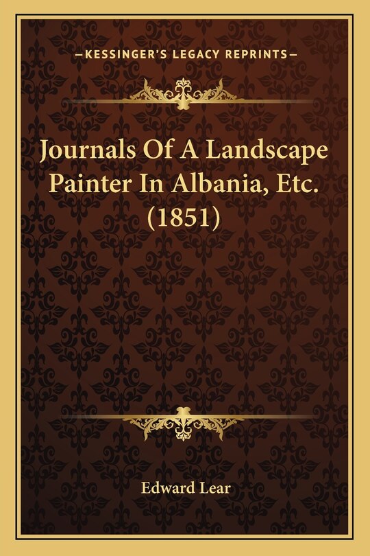 Front cover_Journals Of A Landscape Painter In Albania, Etc. (1851)