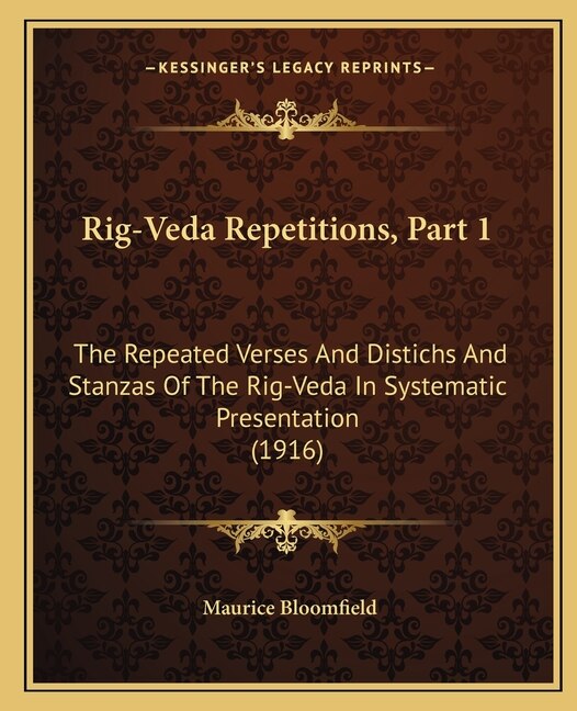Front cover_Rig-Veda Repetitions, Part 1