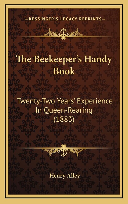 Front cover_The Beekeeper's Handy Book