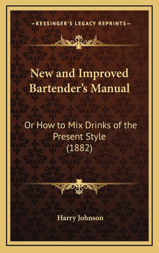 Front cover_New and Improved Bartender's Manual