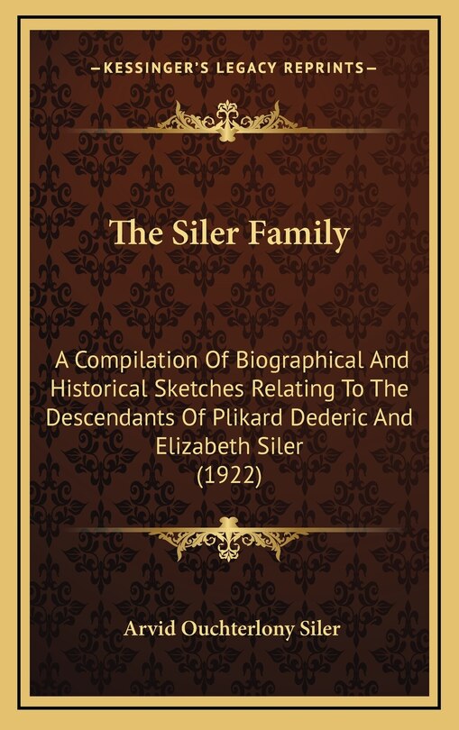 Front cover_The Siler Family