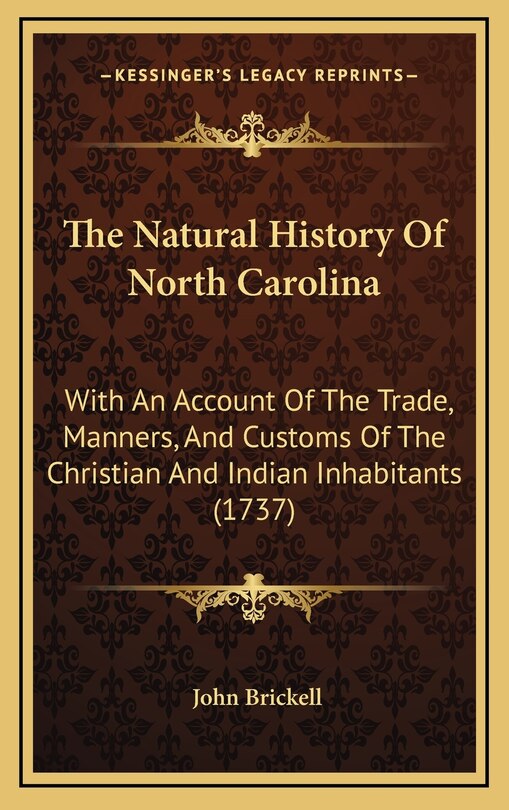 Front cover_The Natural History Of North Carolina