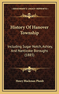 Front cover_History Of Hanover Township