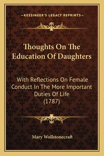 Front cover_Thoughts On The Education Of Daughters