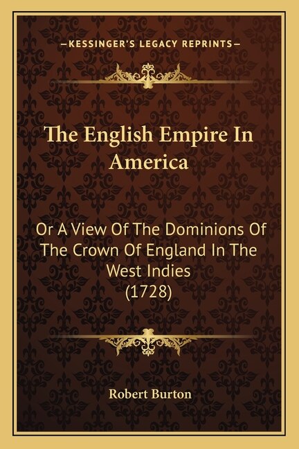 Front cover_The English Empire In America
