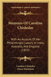 Front cover_Memoirs Of Caroline Chisholm
