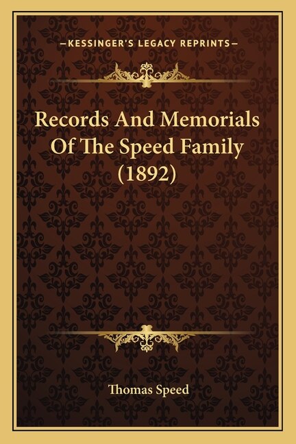 Couverture_Records And Memorials Of The Speed Family (1892)