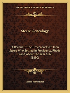 Couverture_Steere Genealogy