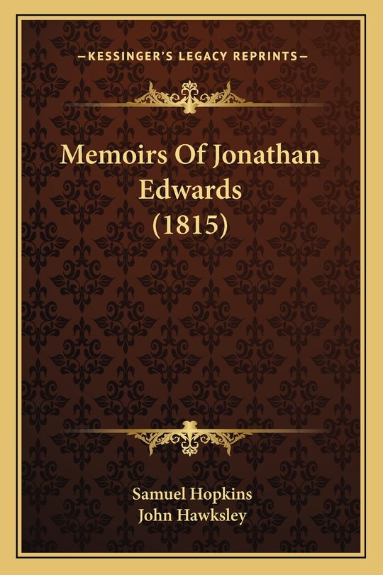 Front cover_Memoirs Of Jonathan Edwards (1815)