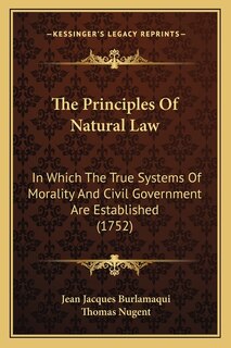 Front cover_The Principles Of Natural Law