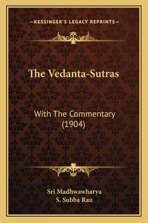 Front cover_The Vedanta-Sutras