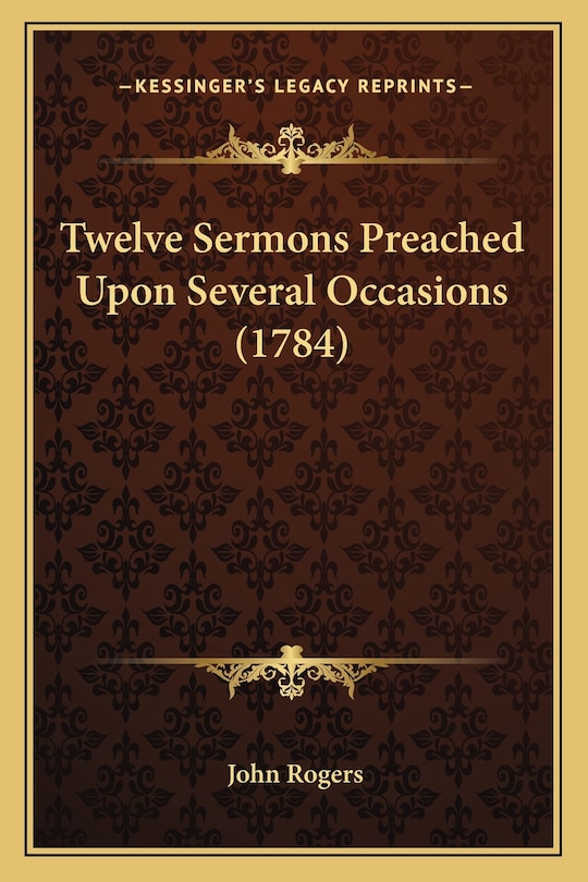 Front cover_Twelve Sermons Preached Upon Several Occasions (1784)