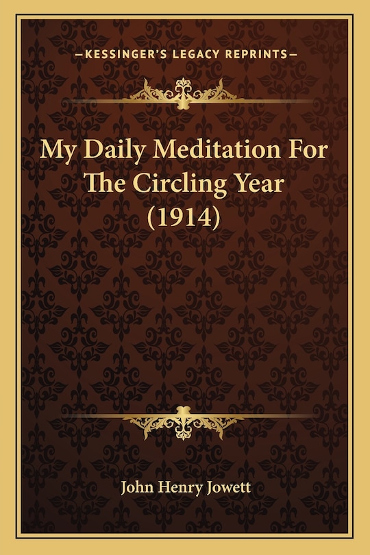 Couverture_My Daily Meditation For The Circling Year (1914)