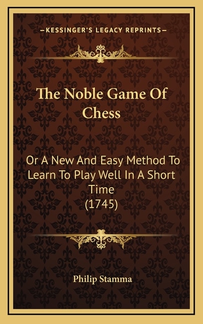 Couverture_The Noble Game Of Chess