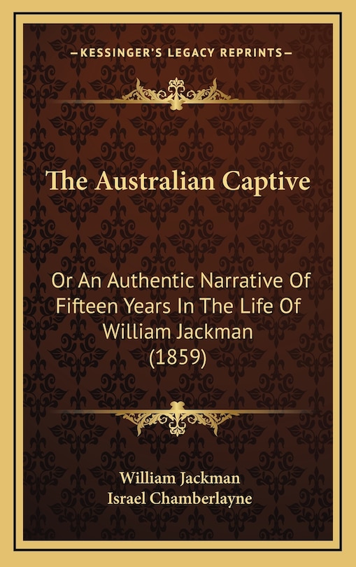 Front cover_The Australian Captive