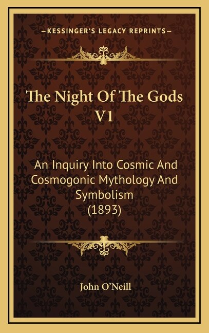 Front cover_The Night Of The Gods V1