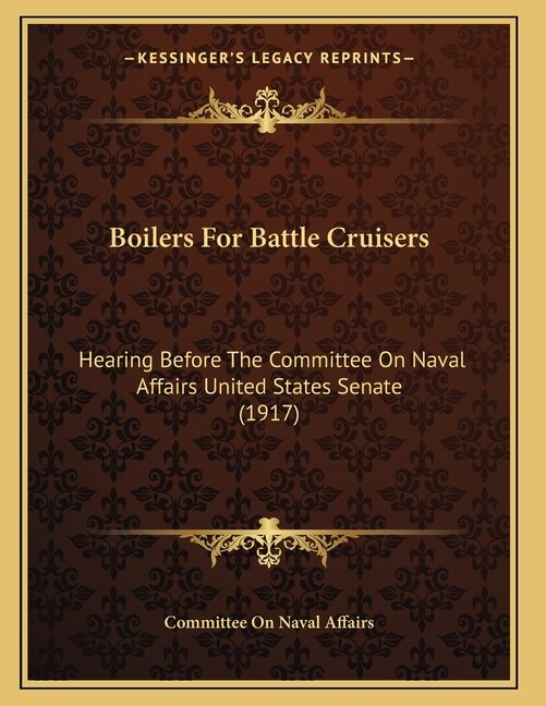 Front cover_Boilers For Battle Cruisers