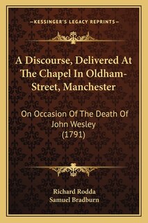 Couverture_A Discourse, Delivered At The Chapel In Oldham-Street, Manchester