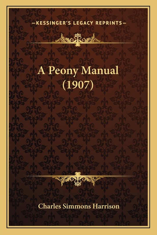 Front cover_A Peony Manual (1907)