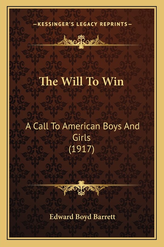 Couverture_The Will To Win