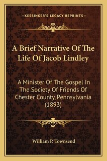 Front cover_A Brief Narrative Of The Life Of Jacob Lindley