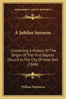 Front cover_A Jubilee Sermon