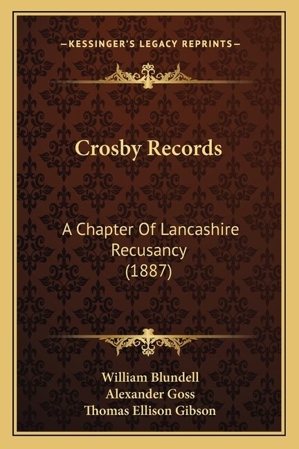 Front cover_Crosby Records