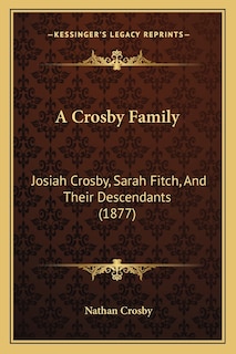 Front cover_A Crosby Family