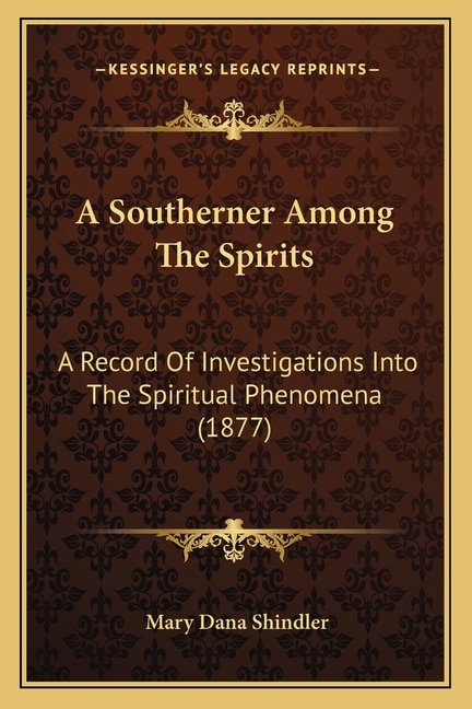 Couverture_A Southerner Among The Spirits