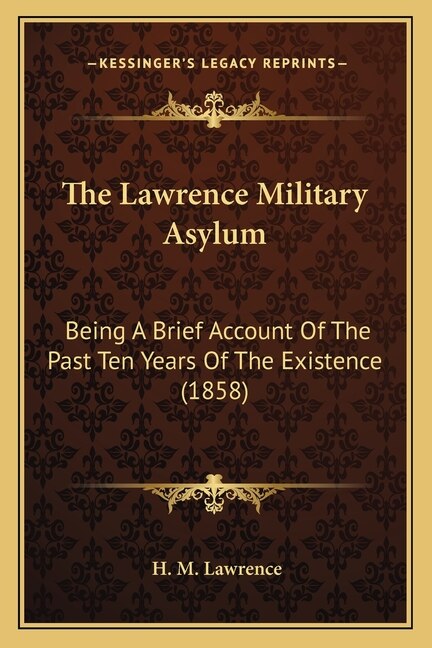 Front cover_The Lawrence Military Asylum
