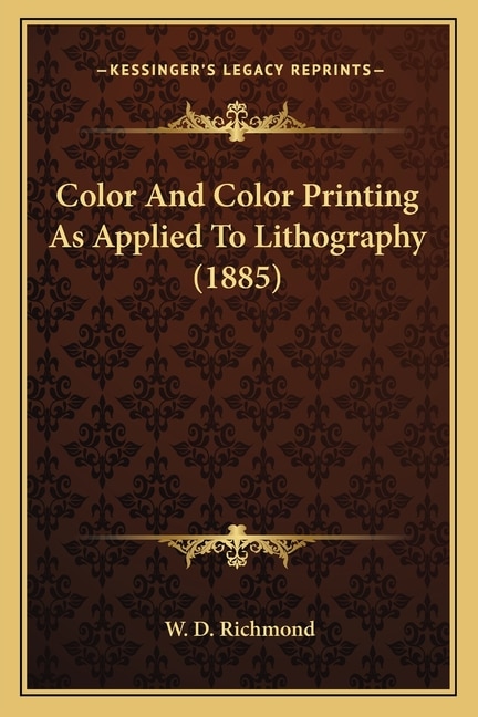 Front cover_Color And Color Printing As Applied To Lithography (1885)