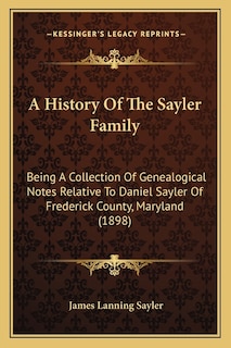 Couverture_A History Of The Sayler Family