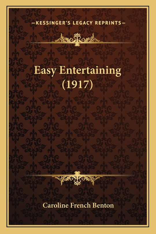 Front cover_Easy Entertaining (1917)