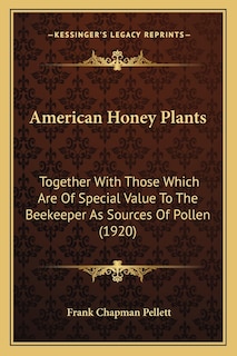 Front cover_American Honey Plants