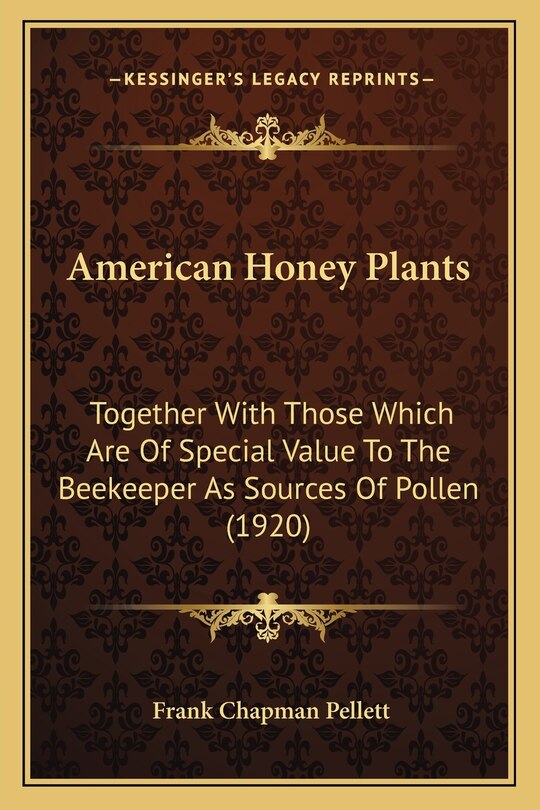 Front cover_American Honey Plants