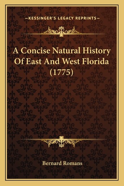 Front cover_A Concise Natural History Of East And West Florida (1775)
