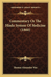 Front cover_Commentary On The Hindu System Of Medicine (1860)