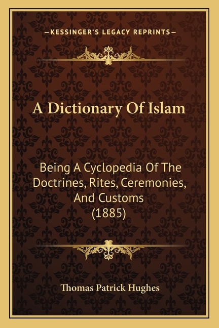 Couverture_A Dictionary Of Islam