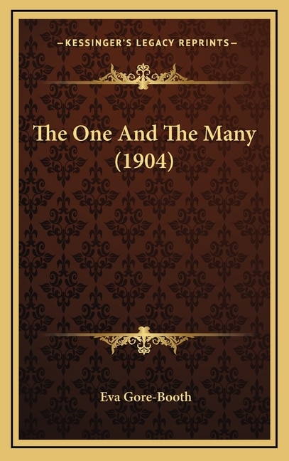 Couverture_The One And The Many (1904)