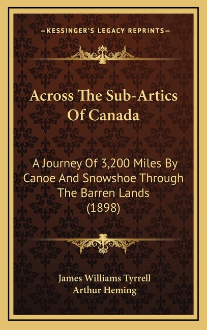Front cover_Across The Sub-Artics Of Canada